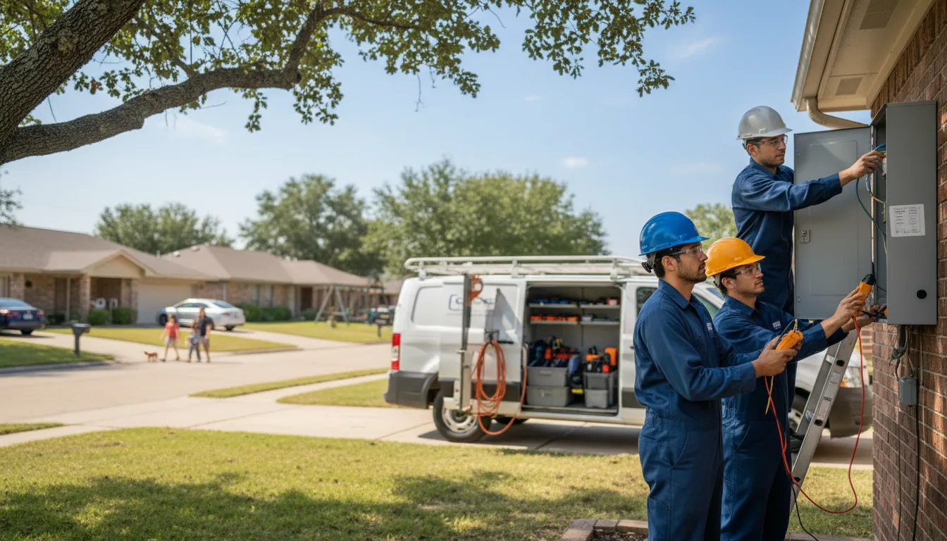 Certified electrician providing emergency electrical services in Chillicothe, TX